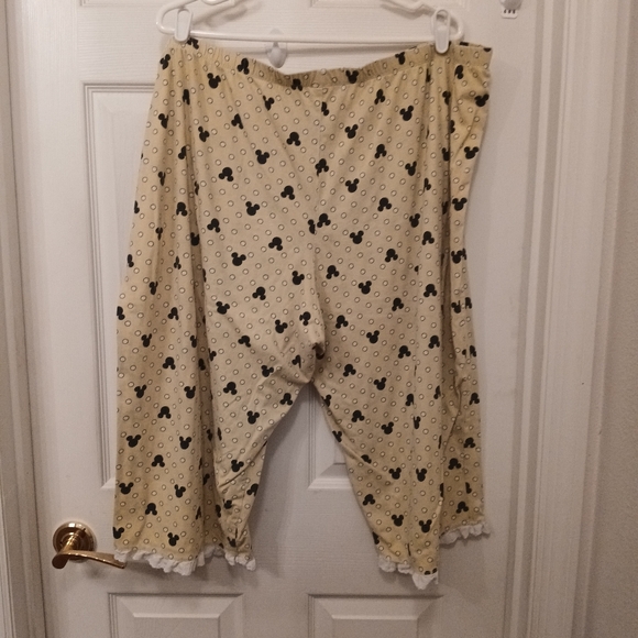 Disney Mickey Mouse Sleepwear PJ Bottoms Women's Size 3X Light Lime Green Yellow - Picture 7 of 7